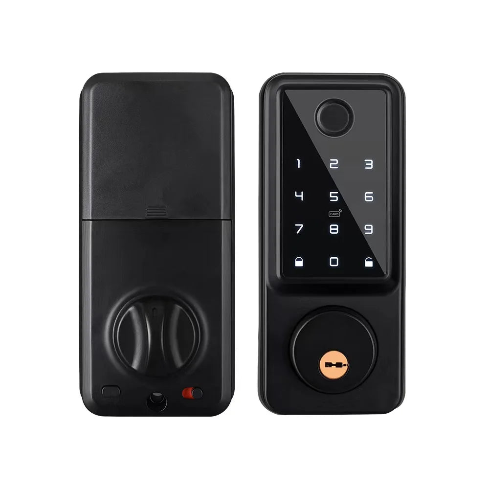 Portable Black Digital Deadbolt Lock with App Control