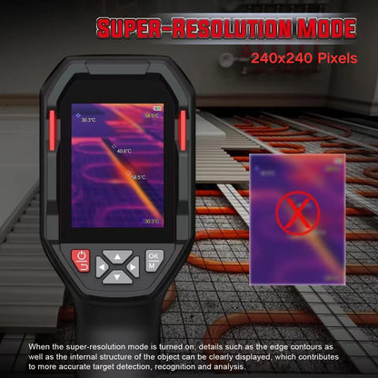 Portable Infrared Thermal Camera with Rechargeable Battery and HD Display