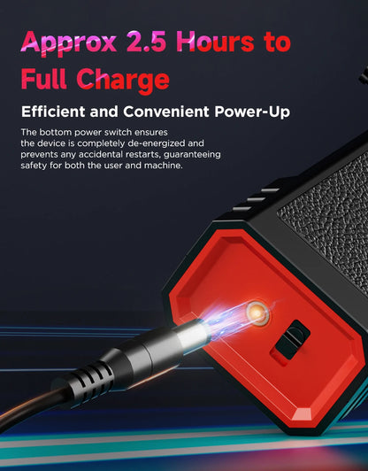 Cordless 4000mAh Turbo Fan with Cleaning Nozzles