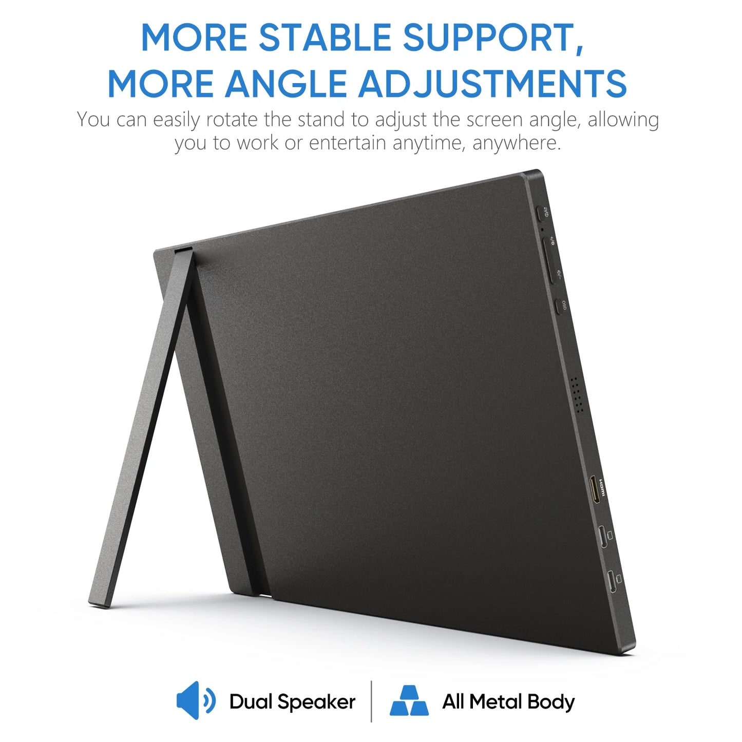 Portable 15.6" 1080P IPS Monitor for Laptops & Consoles