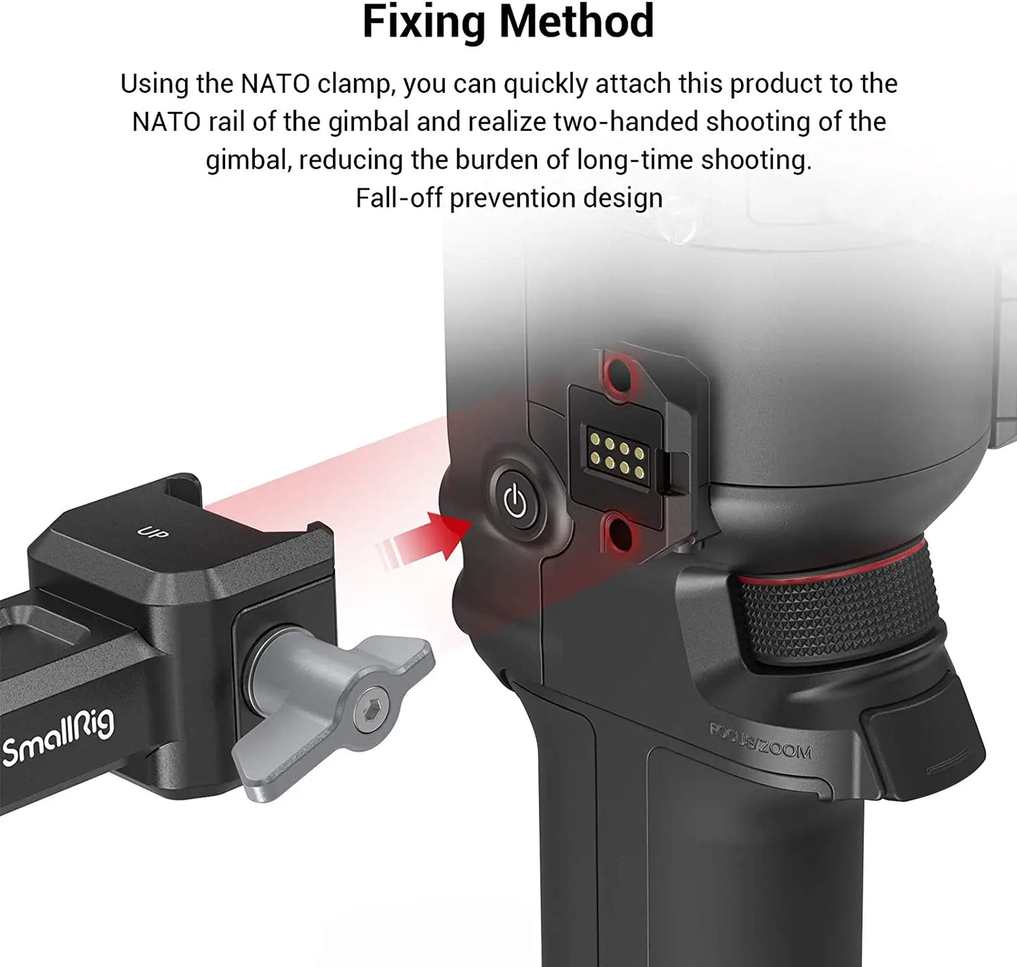 Adjustable Dual Handgrip Gimbal Stabilizer Handle