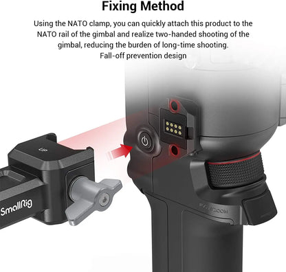 Adjustable Dual Handgrip Gimbal Stabilizer Handle
