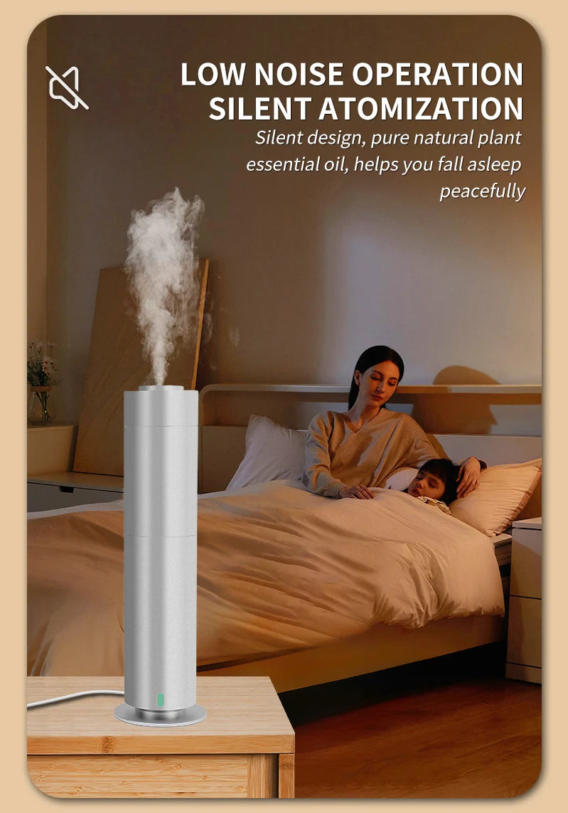 Smart Silver Aroma Diffuser 120ml with Wireless Remote