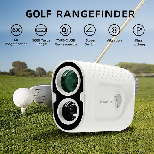 Golf Rangefinder 1000m with Slope Switch 6X Magnification