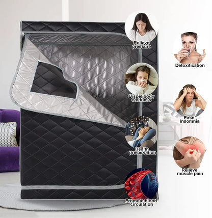 Large Portable Steam Sauna Tent with 4L Steamer