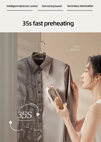 Portable 1200W Clothes Steamer with Quick Smooth Finish