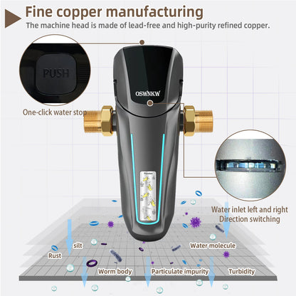 DN20 Water Filtration System with Quick Shutoff Valve