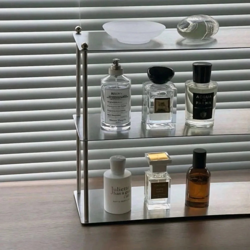 3 Tier Stainless Steel Storage Rack Minimalist Kitchen Organizer