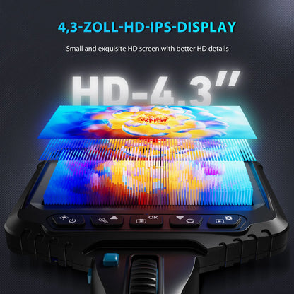 210 Degree Industrial Endoscope Camera 8mm Waterproof Borescope