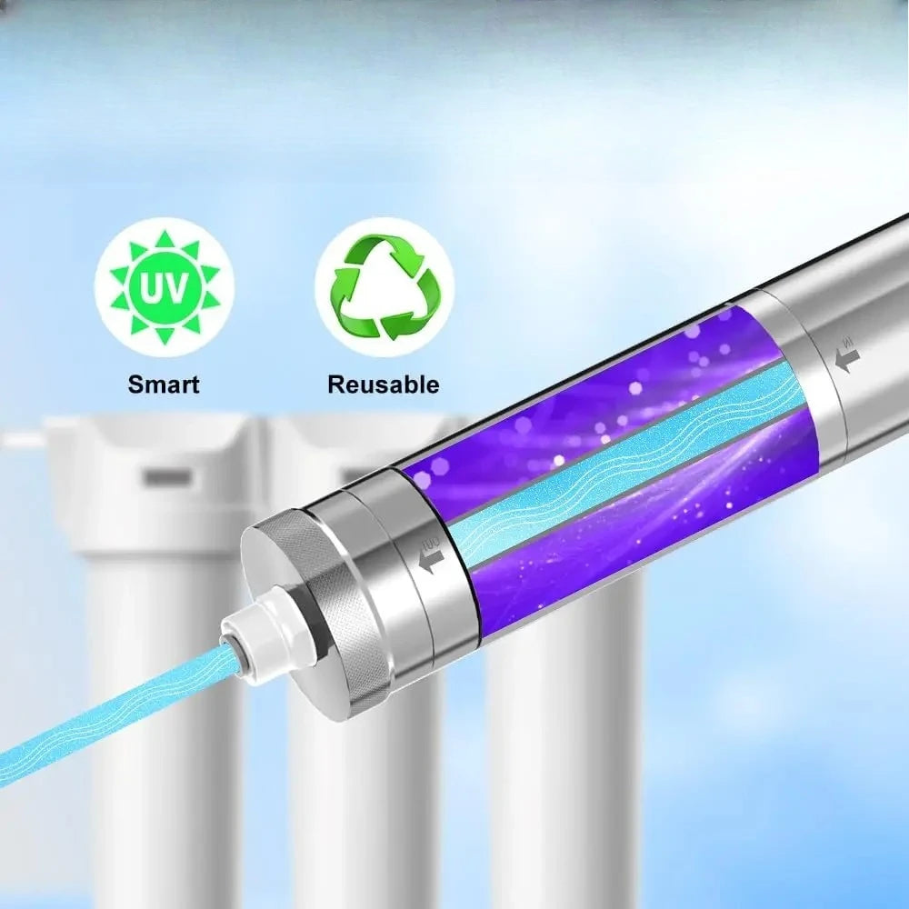 UV LED Water Filter 99.9% Reduction Under Sink System