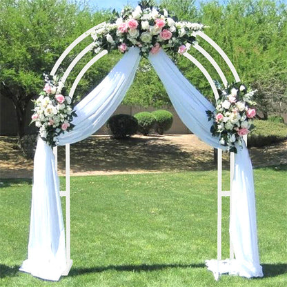 Heavy Duty White Metal Garden Arbor Wedding Arch XXL