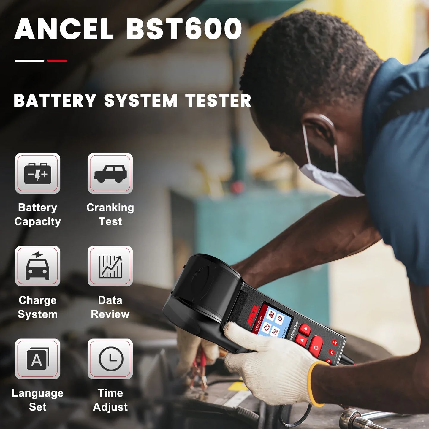 Digital Car Battery Load Tester 12V 24V with Printer