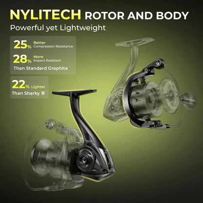 3000 Series Spinning Reel 18kg Drag Saltwater Freshwater
