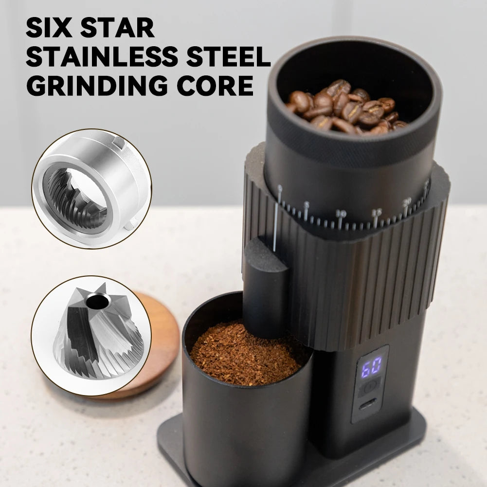 Portable Electric Coffee Grinder with 420 Steel Blade