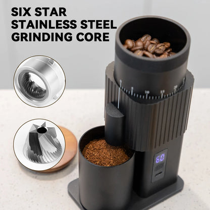 Portable Electric Coffee Grinder with 420 Steel Blade