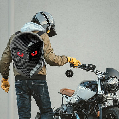 Smart Carbon Fiber LED Backpack for Travel and Cycling