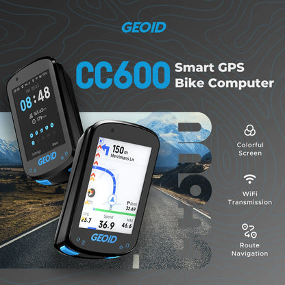 GPS Bike Computer Set with Navigation Color Screen and WiFi