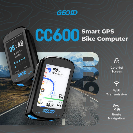 GPS Bike Computer Set with Navigation Color Screen and WiFi
