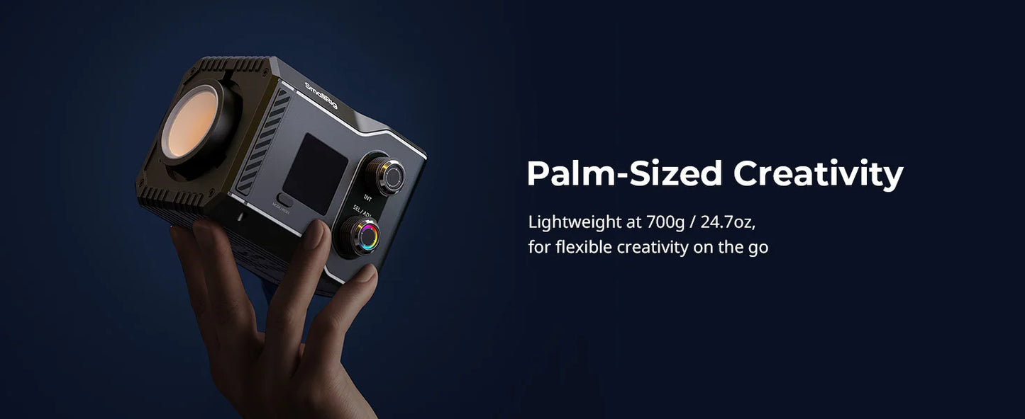 Portable RGB Video Light with APP Control and Colour Filters