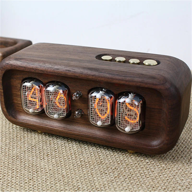 Vintage Glow Digital Tube Nixie Style Desktop Clock