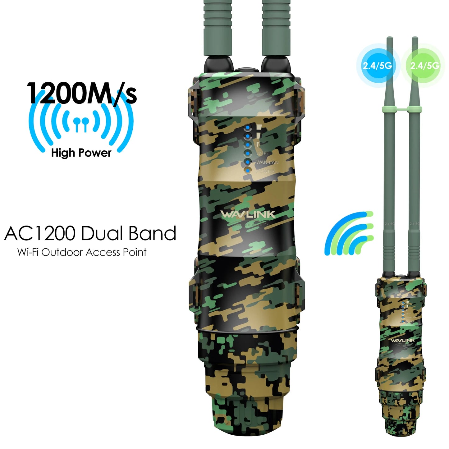 Wavlink Fancy AC1200 Long Range WiFi Booster with 4 Antennas
