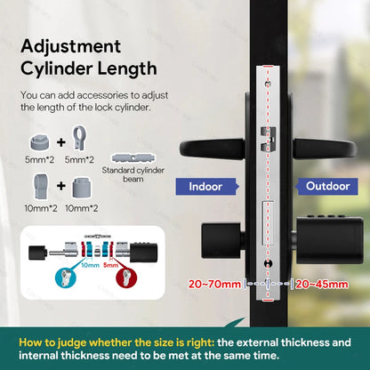 Smart Door Lock Fingerprint RFID Password TTLock App