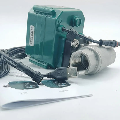 Smart WiFi Water Valve DN20 with Real-Time Flow Display