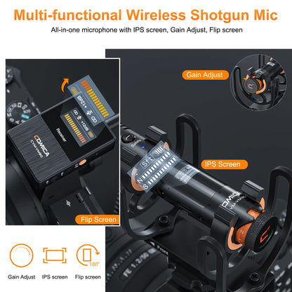 Portable Wireless Shotgun Microphone USB-C