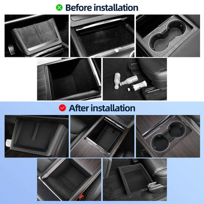 Model X Under Seat Storage Organizer 8-Piece Kit