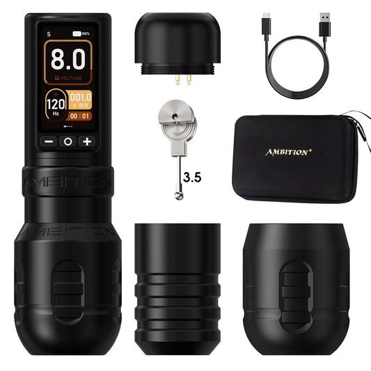Wireless Tattoo Machine Brushless Motor 2400mAh Battery Pen