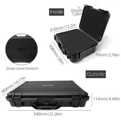 Heavy Duty 540x360x114mm Tool Storage Toolbox Case