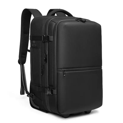Wheeled Carry-On Business Backpack with Pump and Trolley Handle