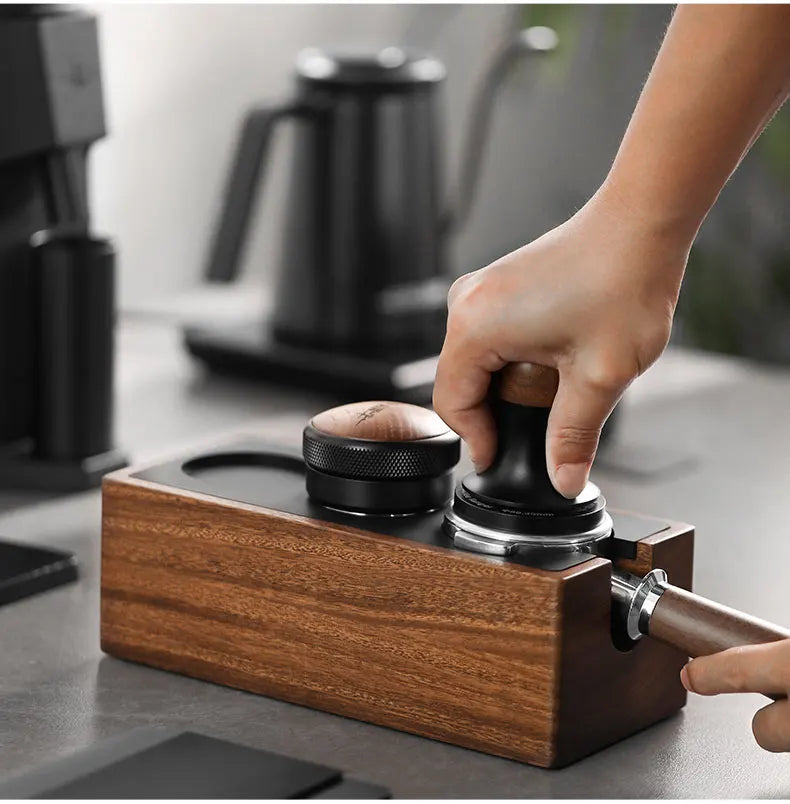 58mm Coffee Tamper Stand with Silicone Mat Base