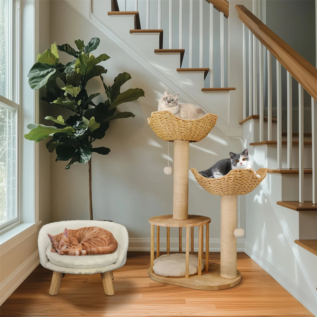 3 Tier Cat Climbing Tower with Scratching Post