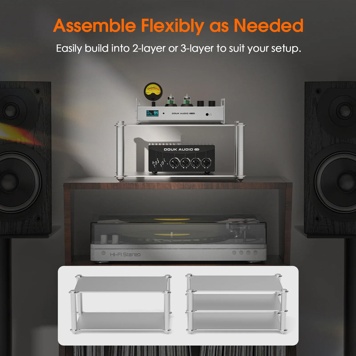 HiFi Amplifier Rack Mount Stand Bracket