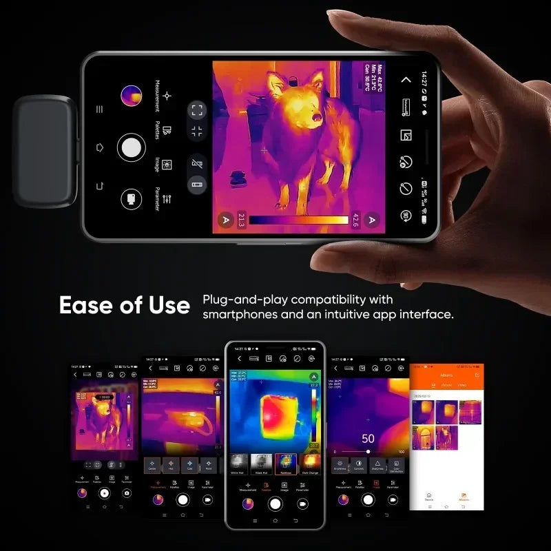 Handheld Thermographic Camera for Mobile Devices and Repairs
