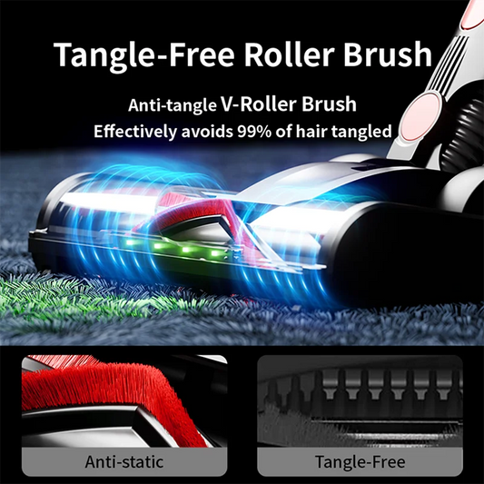 Portable Vacuum Cleaner with Removable Battery & Smart Controls