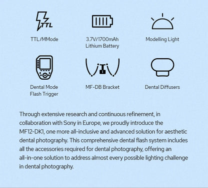 MF12 Dental Flash System with Wireless TTL Control