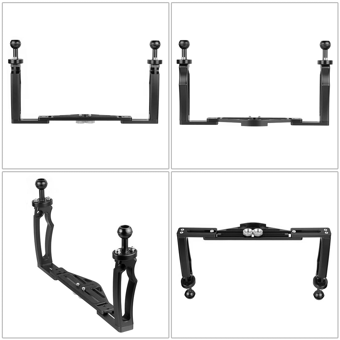 Underwater Dual Handle Tray Rig for Camera Phone