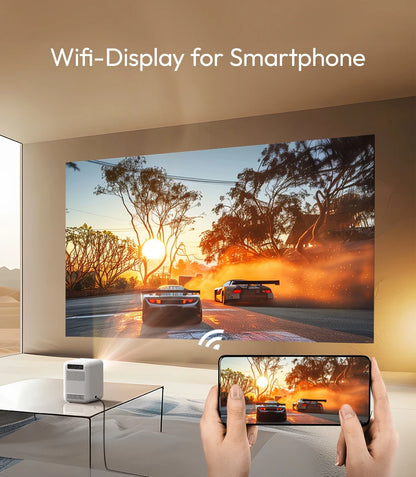 Smart Mini Home Theater Projector 4K 1080p WiFi Portable Cinema