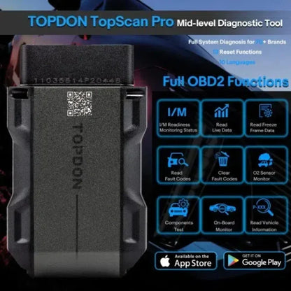 Professional OBD2 Diagnostic Scanner with 13 Reset Functions