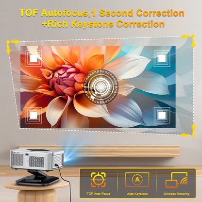 Full HD 4K Portable Projector 2000ANSI Bracket
