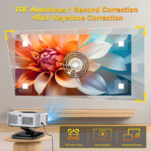 Full HD 4K Portable Projector 2000ANSI Bracket