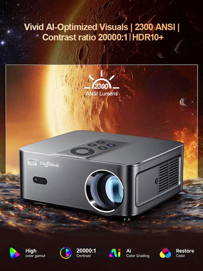 Portable 4K 1080p Android Mini Home Theatre Projector