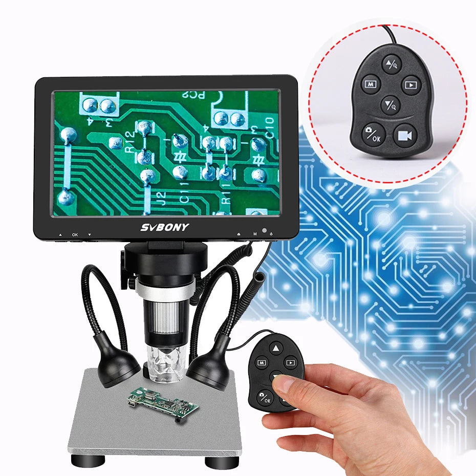 7 Inch Digital Microscope 1080p LCD Screen for Soldering