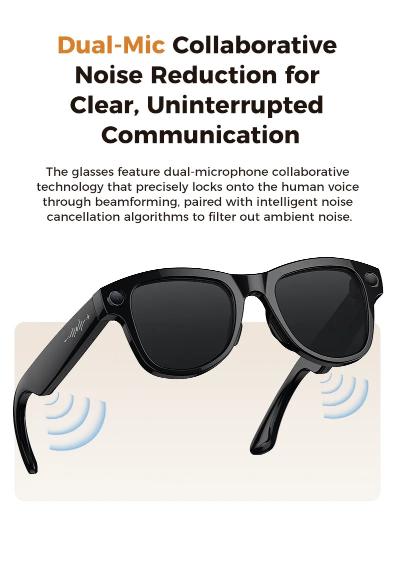 2026 Anti-Shake Smart Sunglasses Video Recording