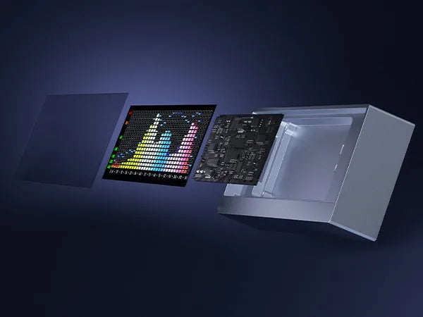 Digital VU Meter Audio Spectrum Visualizer Desktop Clock