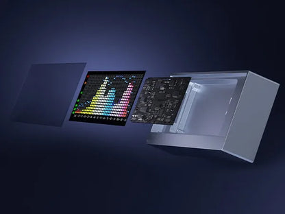 Digital VU Meter Audio Spectrum Visualizer Desktop Clock
