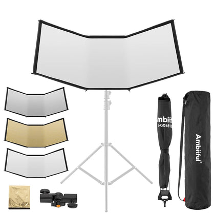 Foldable Photography Light Reflector Diffuser 65x120cm