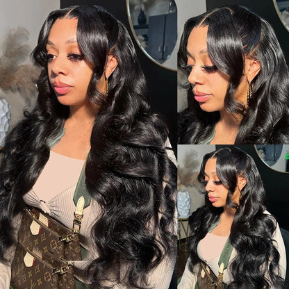 28 Inch 13x6 HD Lace Front Wig Natural Style